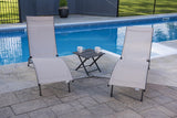 Midtown Sun Lounger 3 Pc Set - Aluminum (Cocoa)