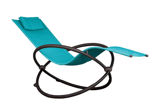 Orbital Lounger - Steel (True Turquoise)