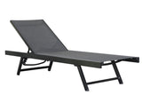 Urban Sun Lounger - Aluminum (Black Chrome)